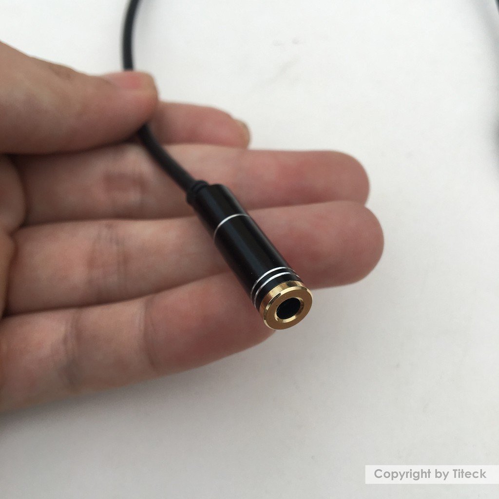 Cáp gộp Audio và mic 3.5mm loại tốt