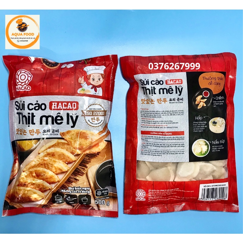 Sủi cảo Hacao thịt Mê Ly/ há cảo nhân thịt dùng hấp chiên, thả lẩu vô cùng tiện lợi