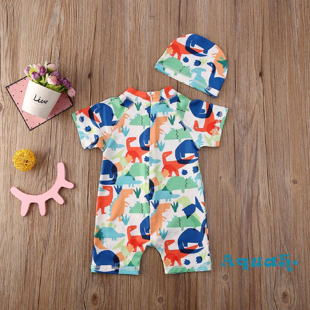 Bộ đồ bơi + nón bơi thời trang dành cho bé trai | BigBuy360 - bigbuy360.vn