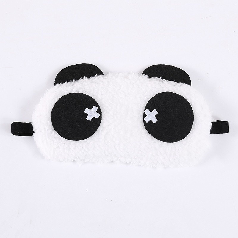 Miếng Bịt Mắt Ngủ Bằng Vải Nhung Lông Thiết Kế Hình Gấu Trúc Dễ Thương sẵn VN