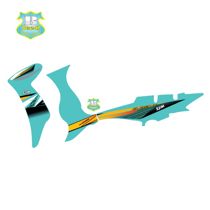 ( Quí khách vui lòng mang ra tiệm cho thợ dán ) Tem elegant 50 2016 hoa văn xanh ngọc lục bảo