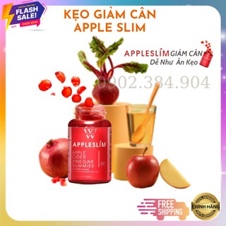 [Sẵn SLL] Kẹo Giảm Cân Giấm Táo APPLESLIM Apple Cider Vinegar Gummies Giảm Cân An Toàn Giữ Dáng Dễ Như Ăn Kẹo