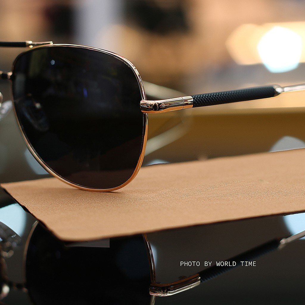 Kính mát nam L8112 tròng polazied chống chói chống tia uv bảo hành 12T tặng kèm hộp+ khăn lau + nước lau kính siêu sạch | BigBuy360 - bigbuy360.vn