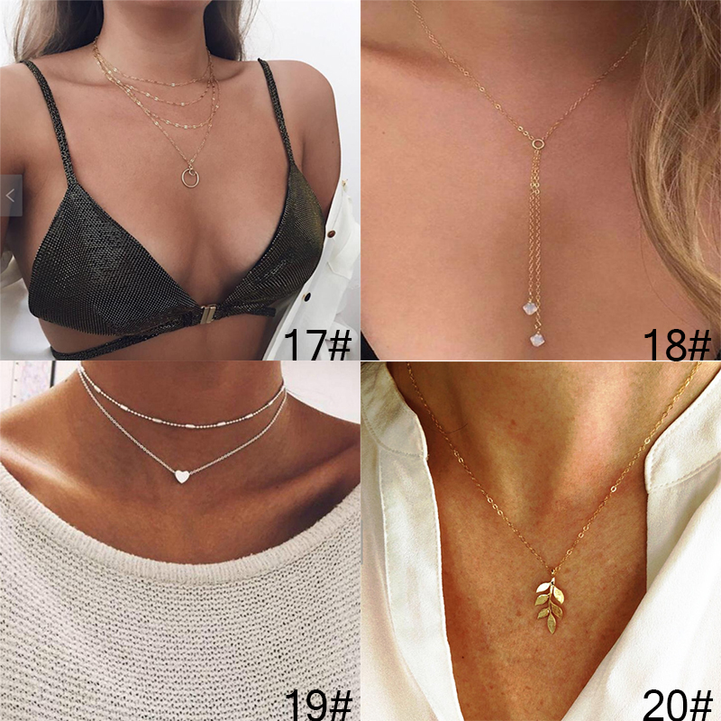Vòng Cổ Choker Hợp Kim Nhiều Lớp Thời Trang Dành Cho Phụ Nữ