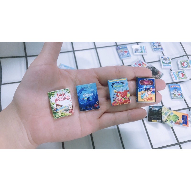 Mô hình truyện, sách mini trang trí nhà búp bê