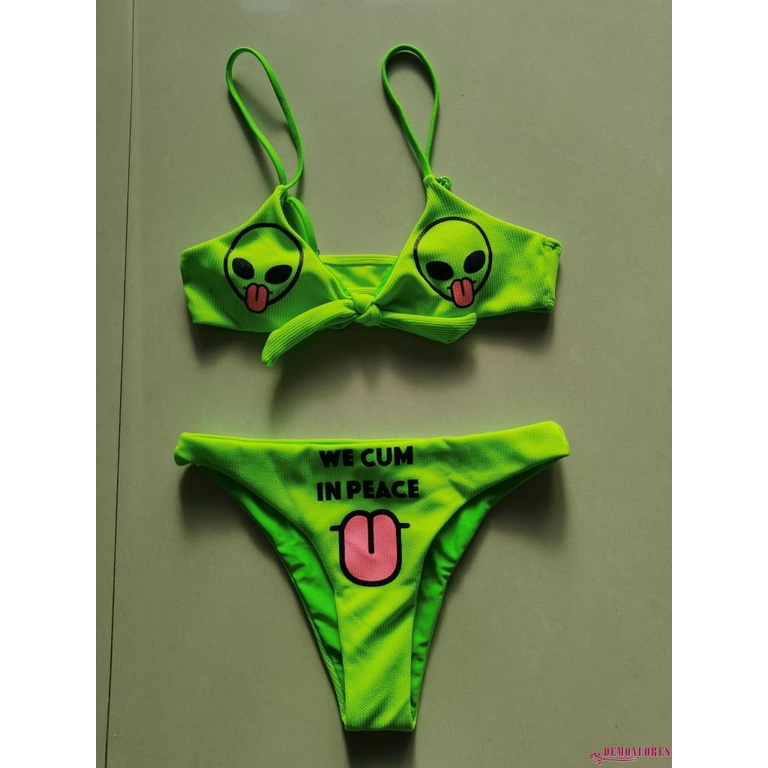 Bikini 2 mảnh họa tiết đầu lâu quyến rũ cho nữ