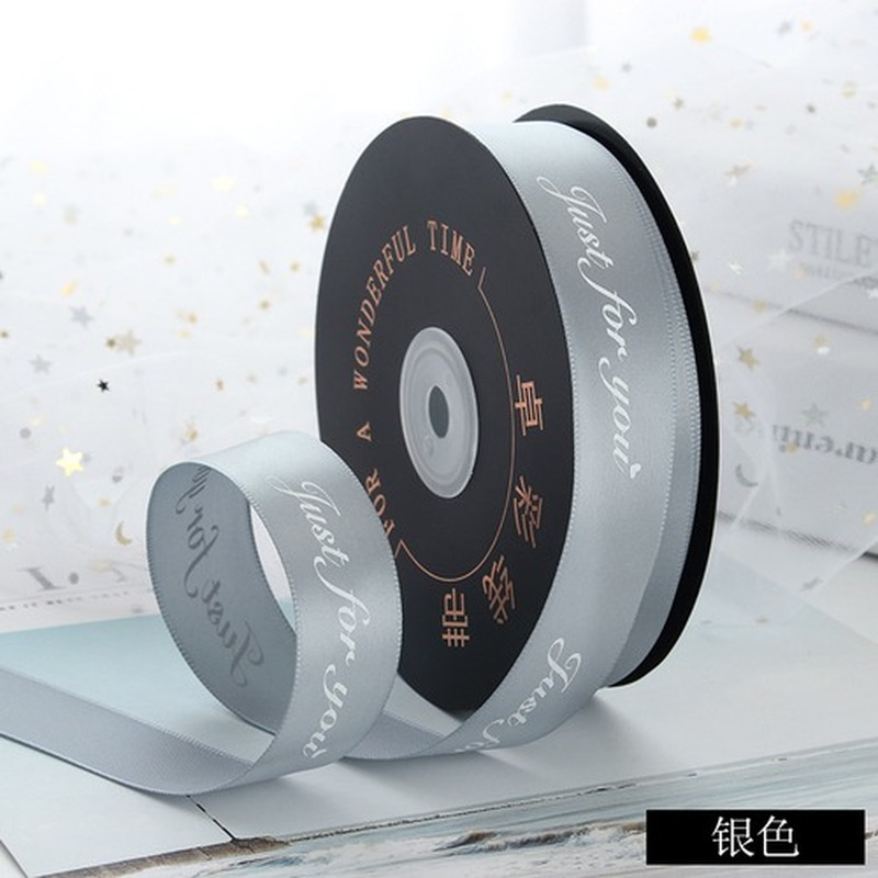 Cuộn Dây Ruy Băng Bằng Poly In Họa Tiết 25Mm Dài 10M Dùng Trang Trí Tiệc Cưới/Làm Đồ Thủ Công