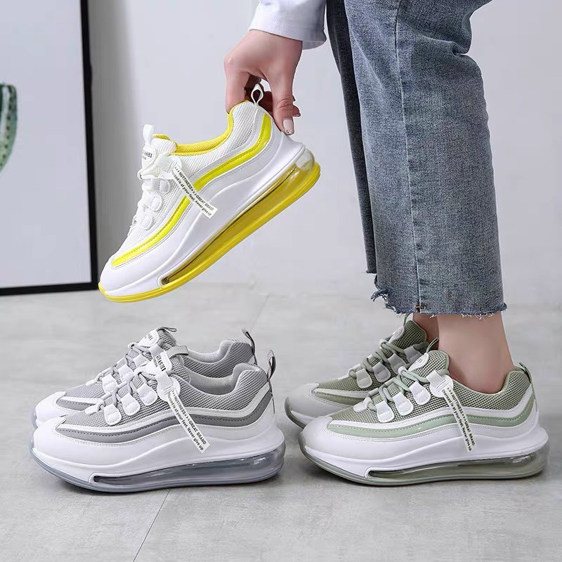 Giày Sneakers Nữ, Giày Thể Thao Nữ Độn Đế cao 3-4 Cm Chất Hàng Êm Mềm Hàng Loại 1- Fullbox Thoáng Khí Thuận Tiện Vận Độn | BigBuy360 - bigbuy360.vn