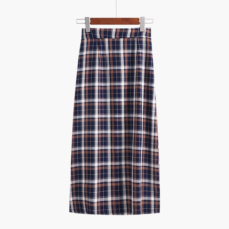 Chân Váy Chữ A Eo Cao Co Giãn Hoa Văn Kẻ Ô Dễ Phối Đồ Thời Trang | BigBuy360 - bigbuy360.vn
