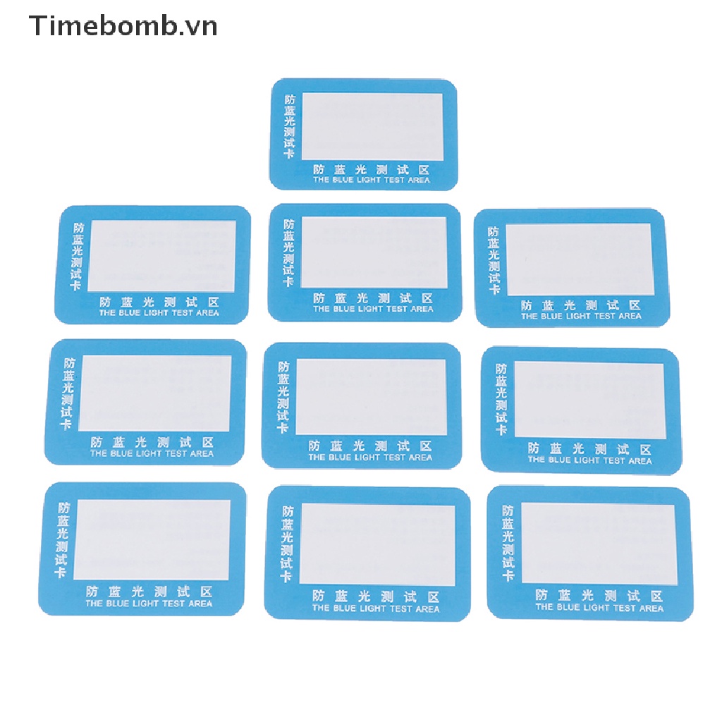 Bộ 10 Dụng Cụ Kiểm Tra Kính Phân Cực Màu Xanh Dương Có Thể Tá