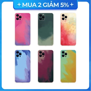 Ốp lưng cạnh vuông 14/14 Pro/14 Plus/14 Pro Max/..viền bảo vệ camera hình Water Colour
