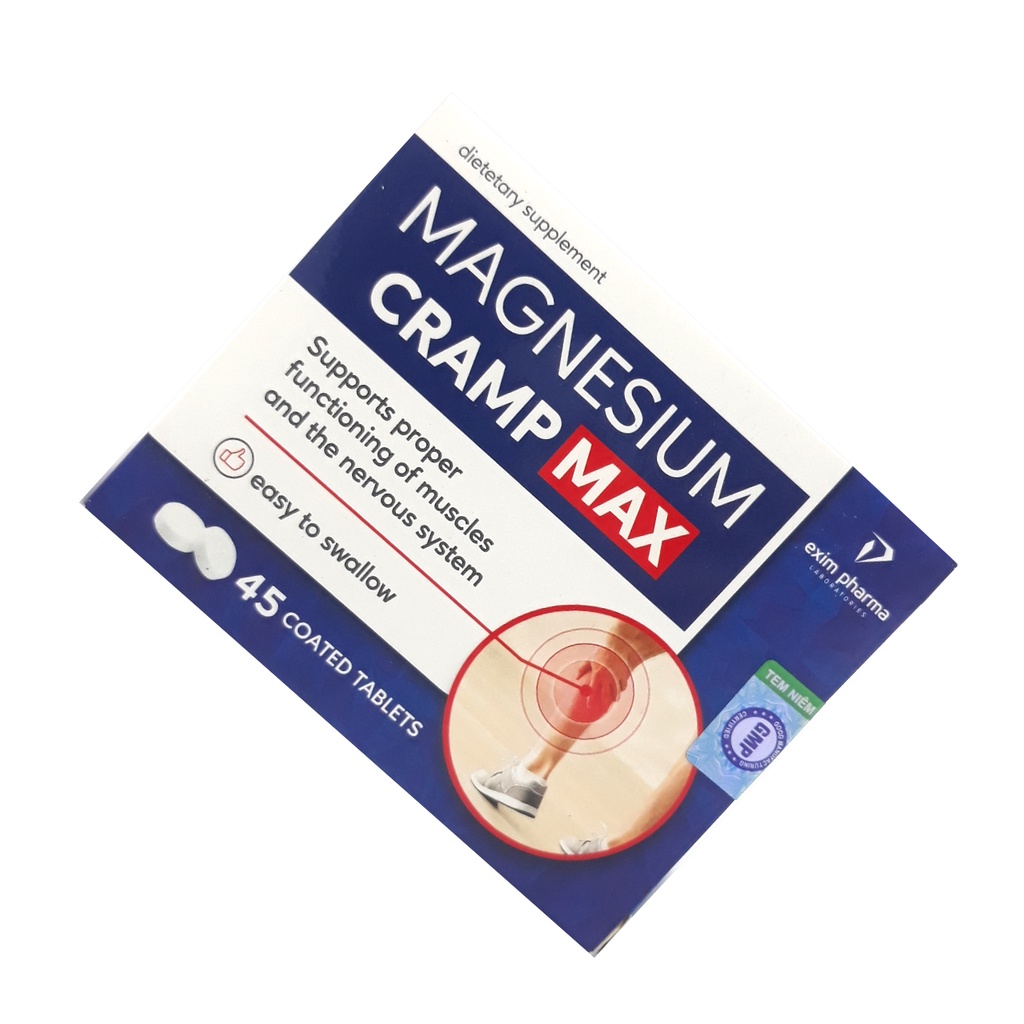 Viên Uống Phòng Chống Co Cơ Chuột Rút Magnesium Cramp Max 45 Viên [ Nhập Khẩu Balan ]