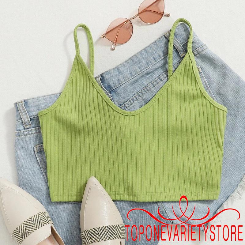 Áo lửng hai dây màu sắc thời trang dành cho nữ