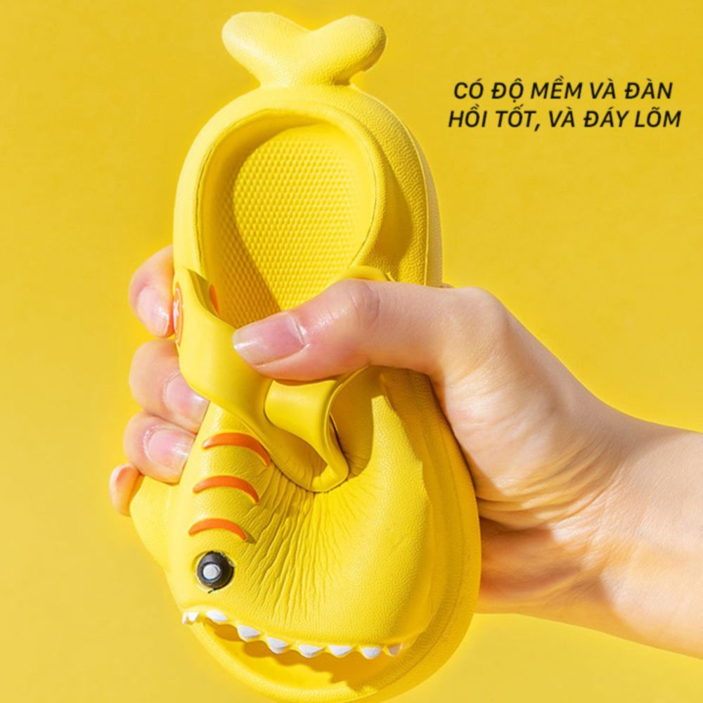 Dép cho bé Trai – Dép cho bé Gái hình BABY SHARK ngộ nghĩnh dễ thương, chống trượt có dây đeo