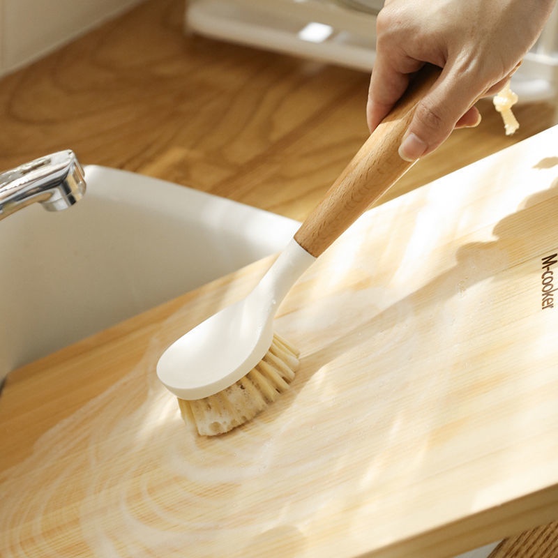 Bàn chải chà nồi có tay cầm dài chống dính tiện lợi chất lượng cao
