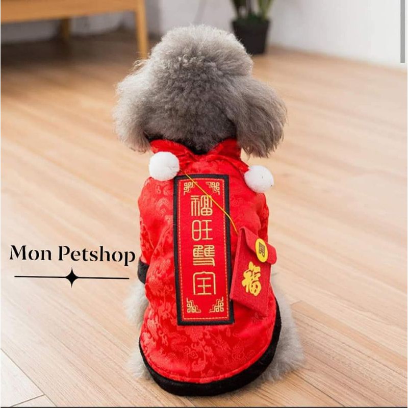 [ Hot ] Set áo + túi lì xì Tết cho thú cưng