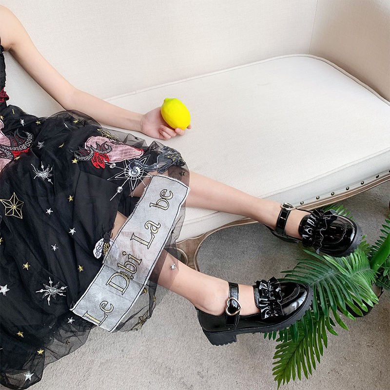 Giày Búp Bê Đế Bằng Phong Cách Lolita Nhật Bản 2019 Cho Nữ