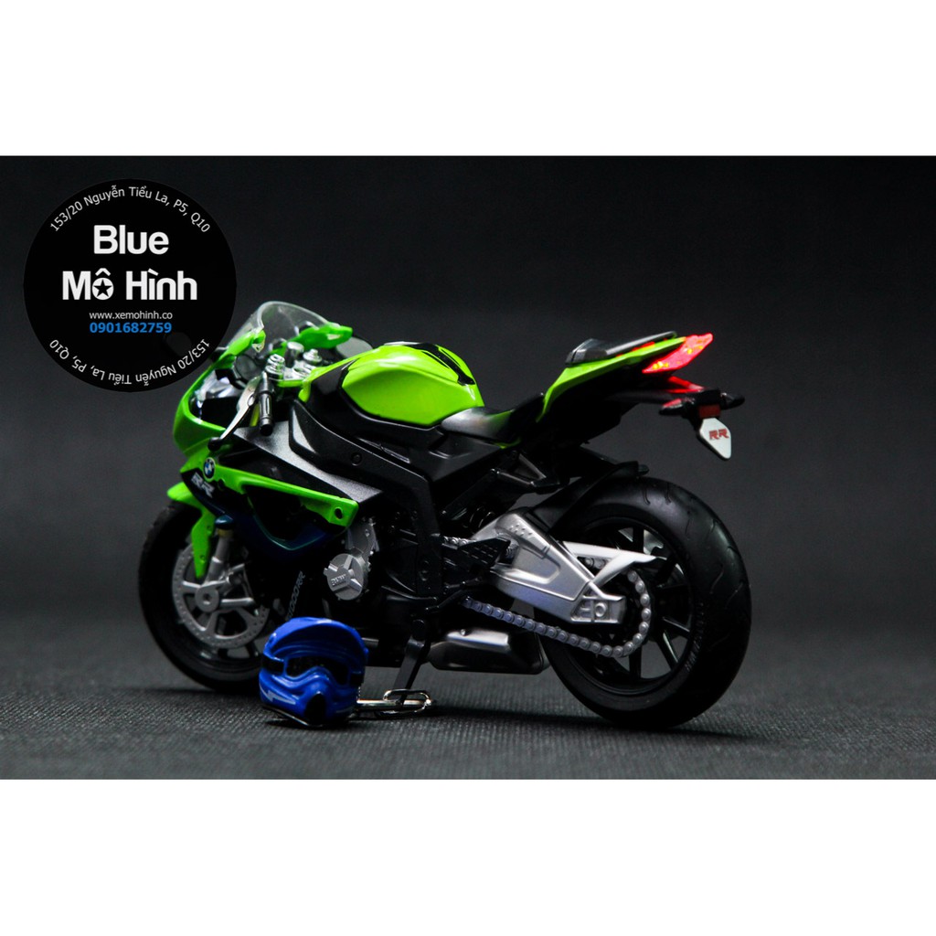 Xe mô hình mô tô BMW S1000RR phiên bản sáng đèn 1:12