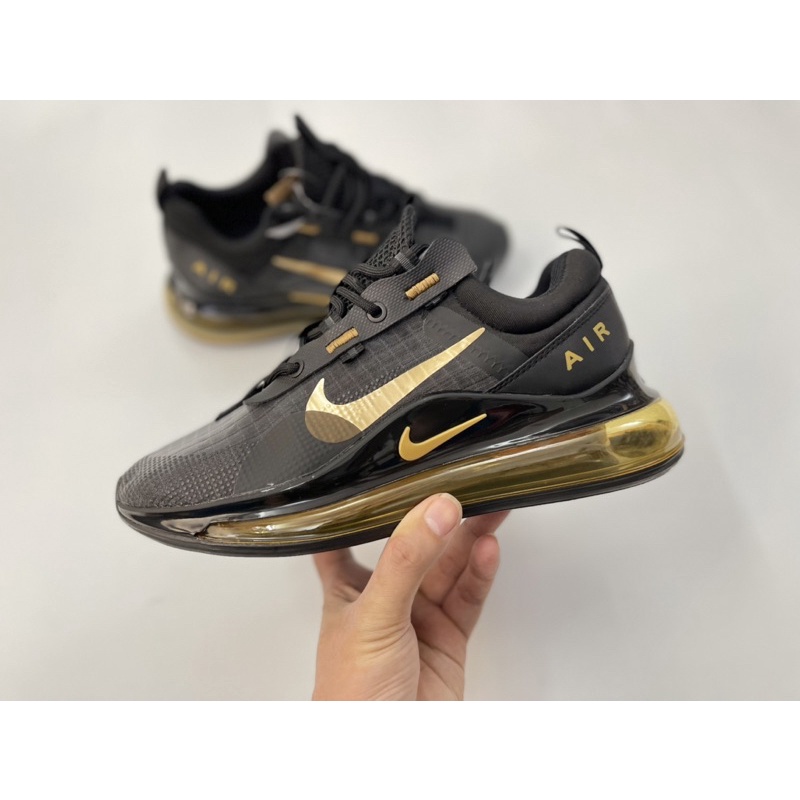 Giày Air Max 720 mới gym chạy bộ thể thao cao cấp (đen vàng)