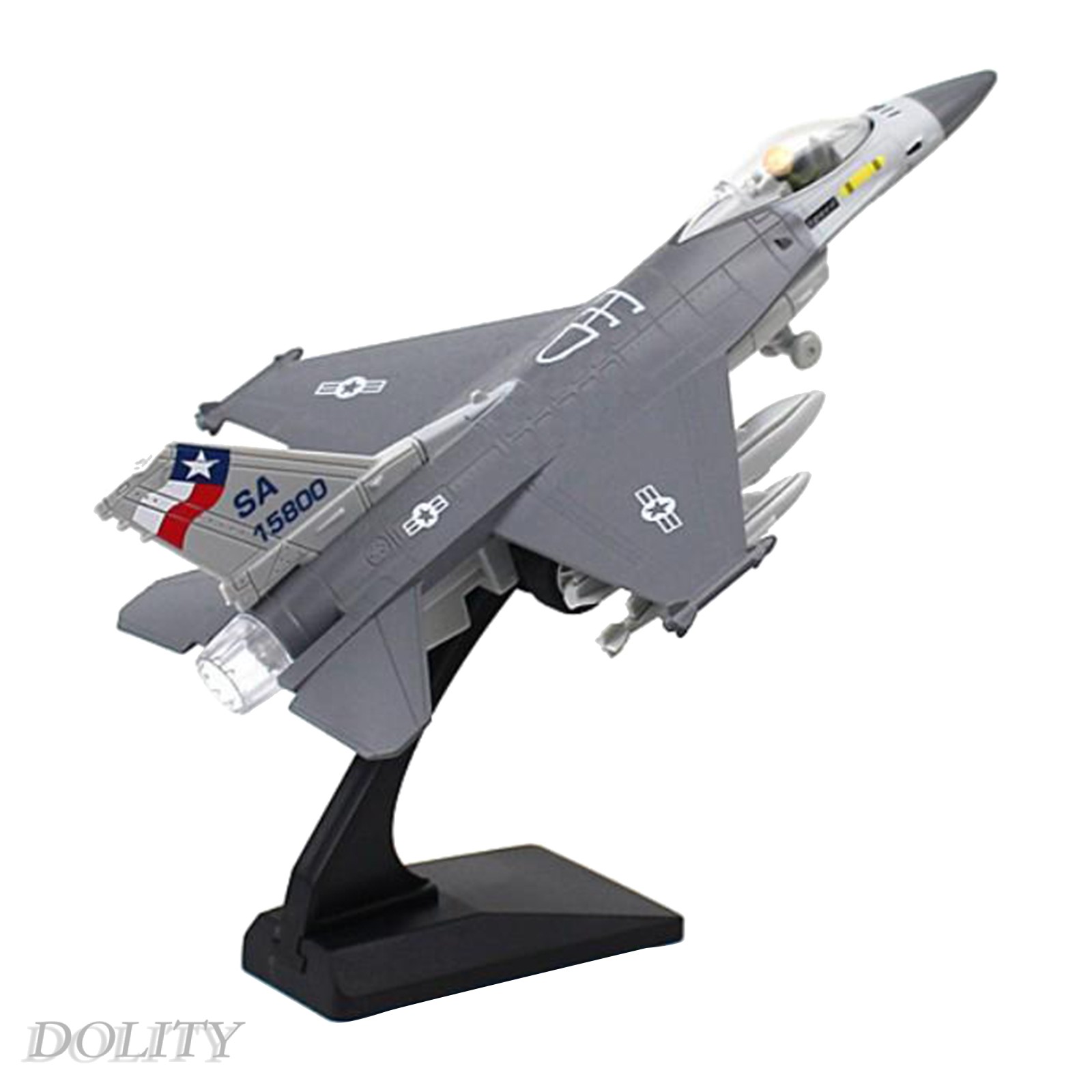 Mô Hình Máy Bay Chiến Đấu F-16 Tỉ Lệ 1: 100 Bằng Hợp Kim Kèm Giá Đỡ