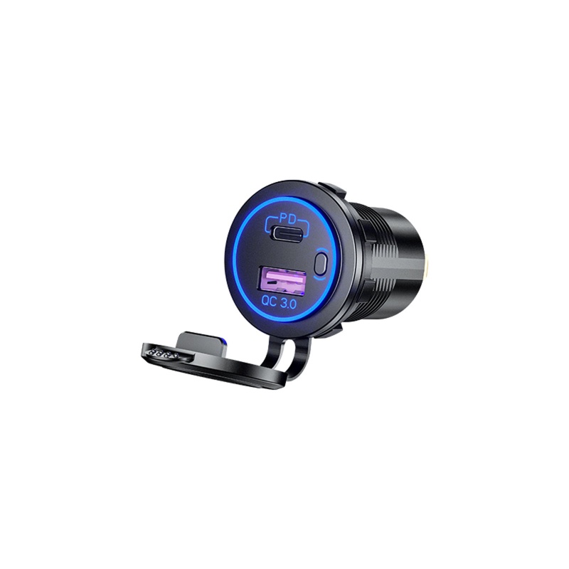 ✿ Tẩu Sạc Cổng USB Type C 12V / 24V Cho Xe Ô Tô / Tàu Thuyền
