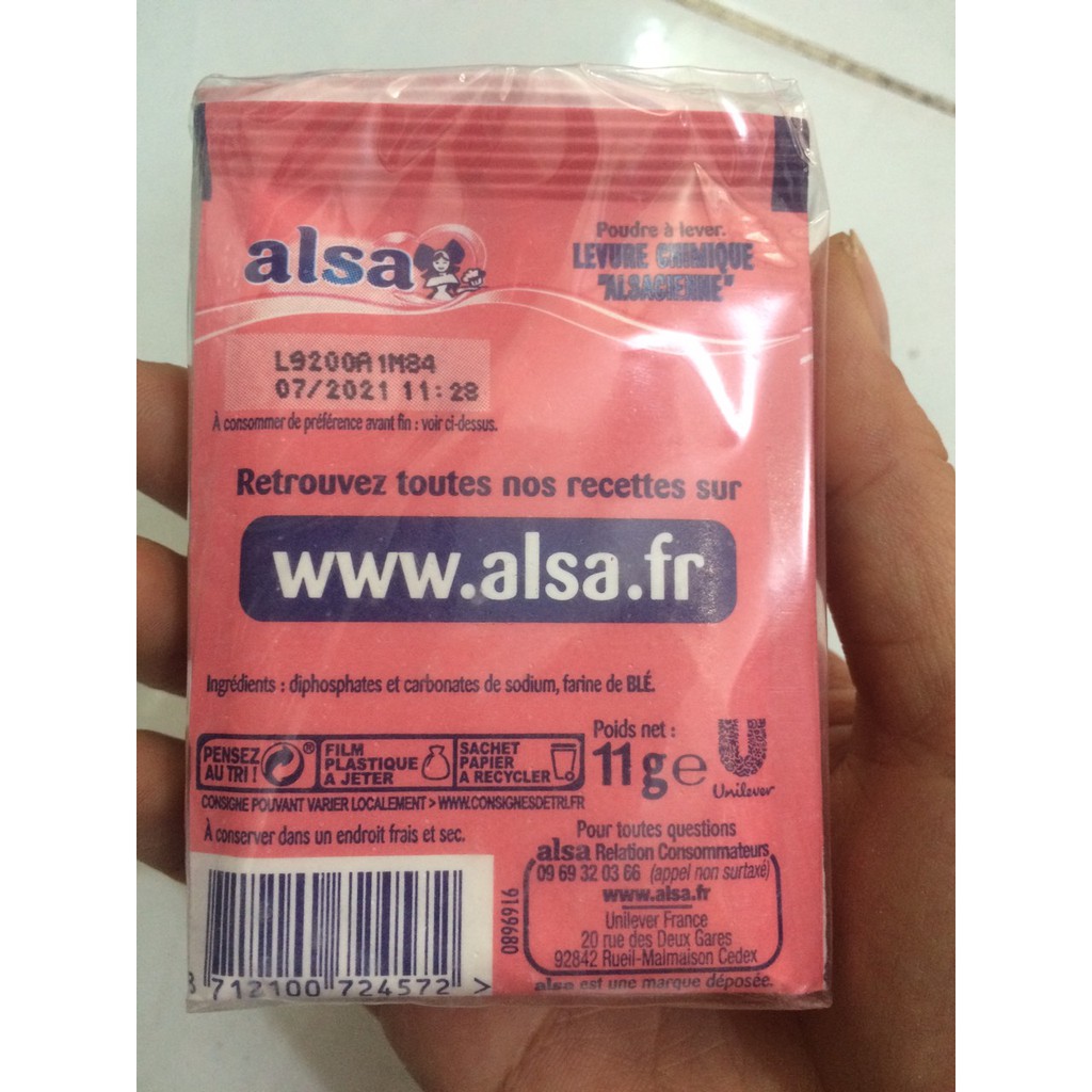 Bột nổi/ baking powder Alsa ( 1lốc: 8 gói)