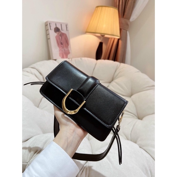 Túi xách nữ đeo vai , túi xách vintage phong cách thời trang Hàn quốc , có 2 dây đeo chéo đeo vai