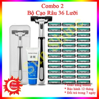 Dao cạo râu Gillett Mach Classicc Kèm 36 lưỡi Tặng 1 Lọ kem model 2021