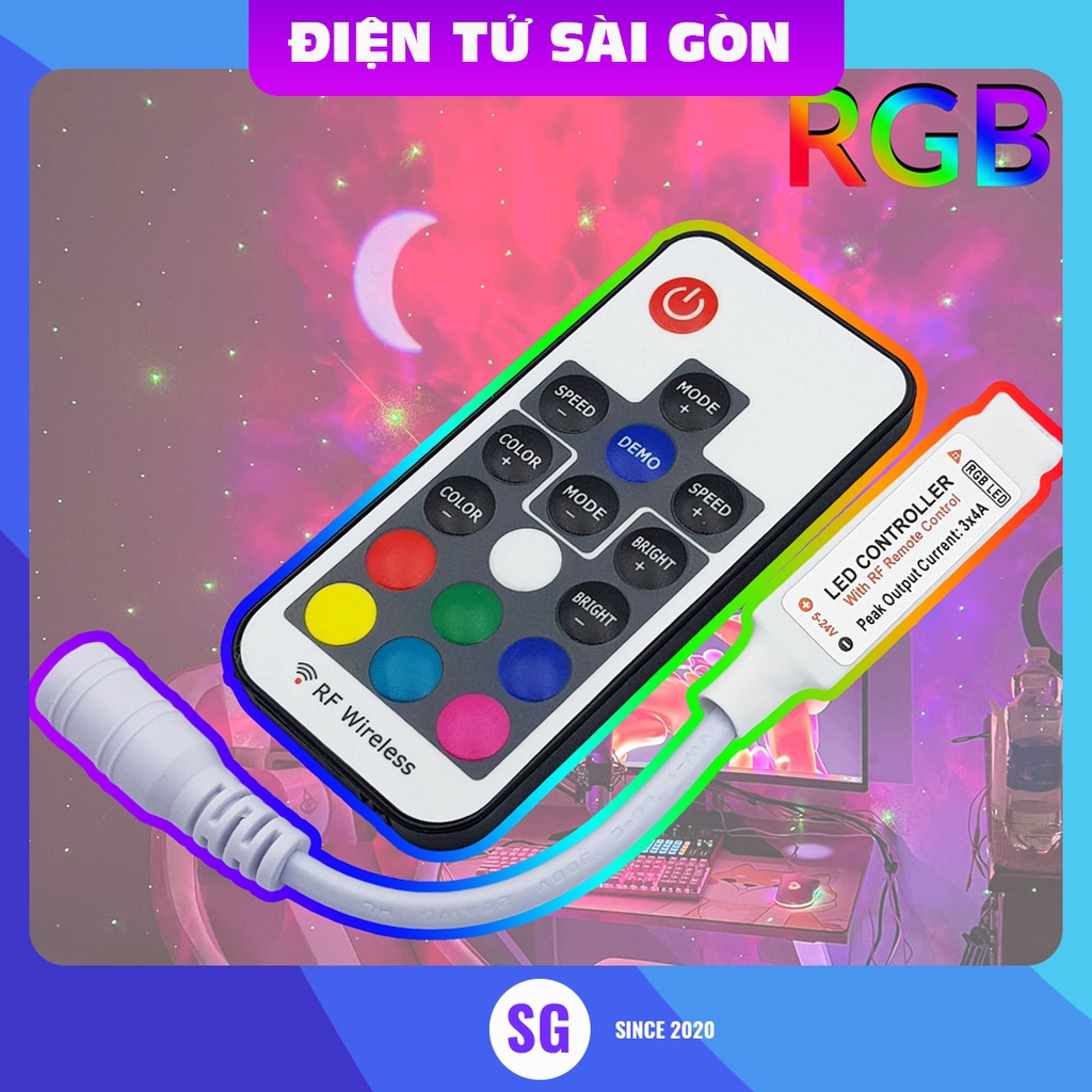 Bộ điều khiển Led RGB 17 Key 5-24VDC