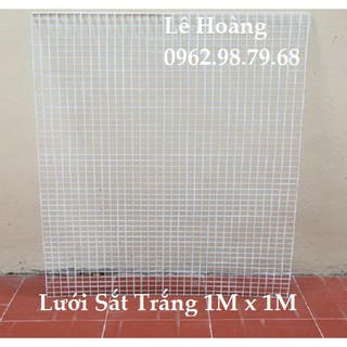 Giá Treo Lưới Sắt 1 Tấm 1Mx1M, Tay Cài 40 Chiếc và 1 Gậy