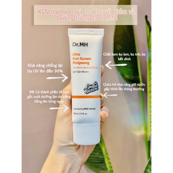 Kem chống nắng Dr.MH Ultra Sun Screen SPF 50+, PA +++ Hàn Quốc