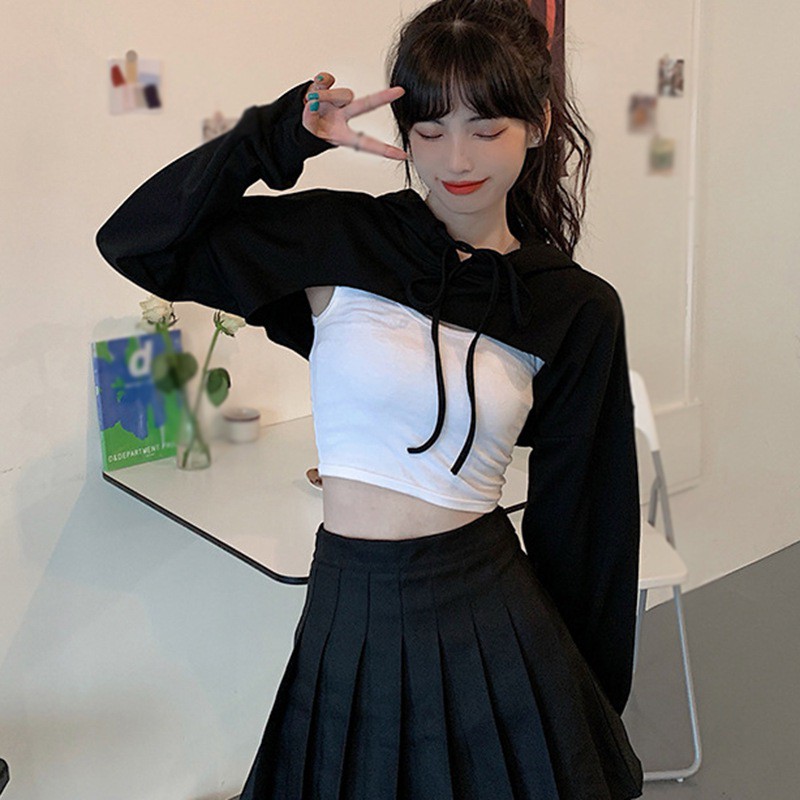 Áo Hoodies Tay Dài Thiết Kế Độc Đáo Cho Nữ