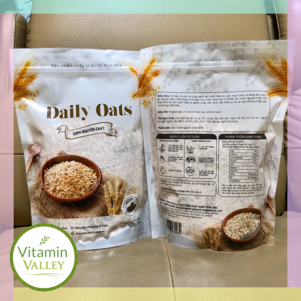 Bột Yến Mạch Daily Oats 500g