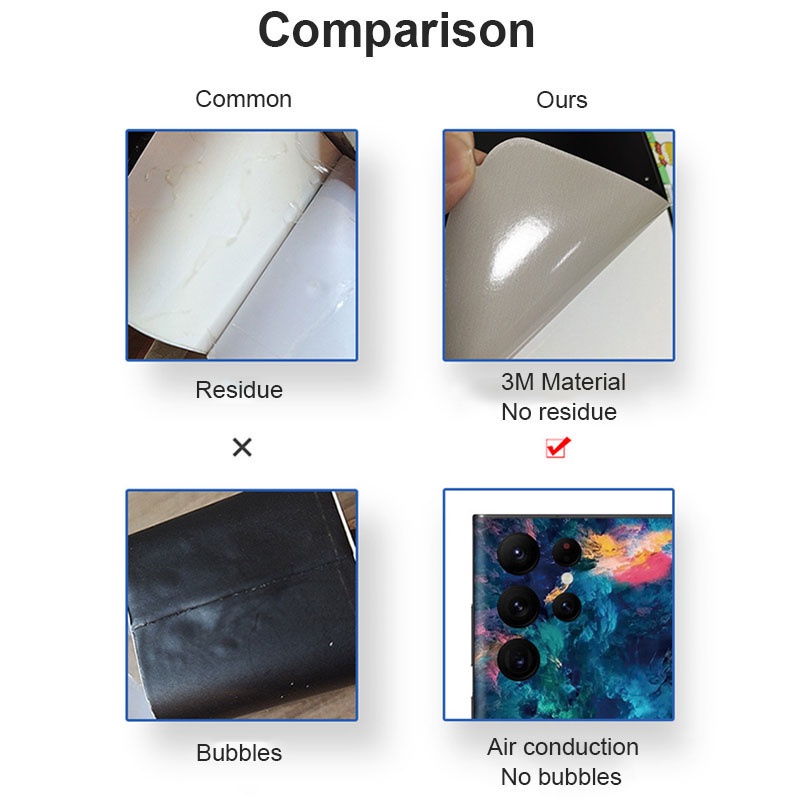 Da Decal Nhiều Màu Sắc Cho Samsung Galaxy S23 S22 S24 Ultra Plus Mặt Sau Bảo Vệ Màn Hình Phim Full Cover 3M Bọc Chống Trầy Xước Miếng Dán Bền