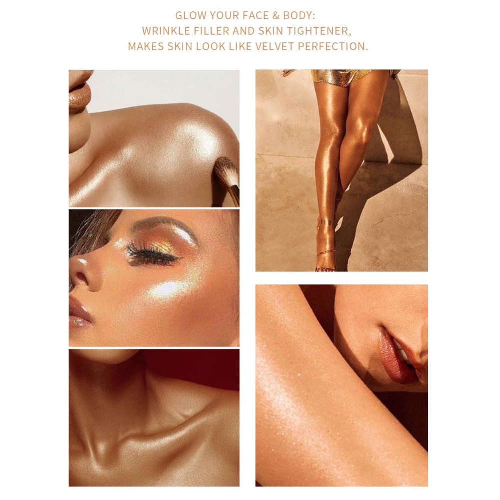 Kem Bắt Sáng Dạng Lỏng Màu Đơn Sắc Phân Cực Làm Sáng Da Mặt / Toàn Thân Thương Hiệu