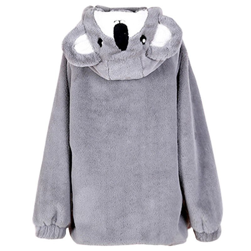 💎FREE SHIP💎 Áo Khoác Nữ Lông Cừu Mũ Gấu Thời Trang siêu CUTE đáng iu | BigBuy360 - bigbuy360.vn