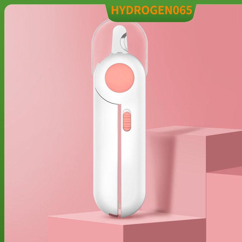 Hydrogen065 Dụng cụ cắt móng cho thú cưng An toàn trong suốt Vách ngăn chó nhỏ Máy mèo với đèn LED con