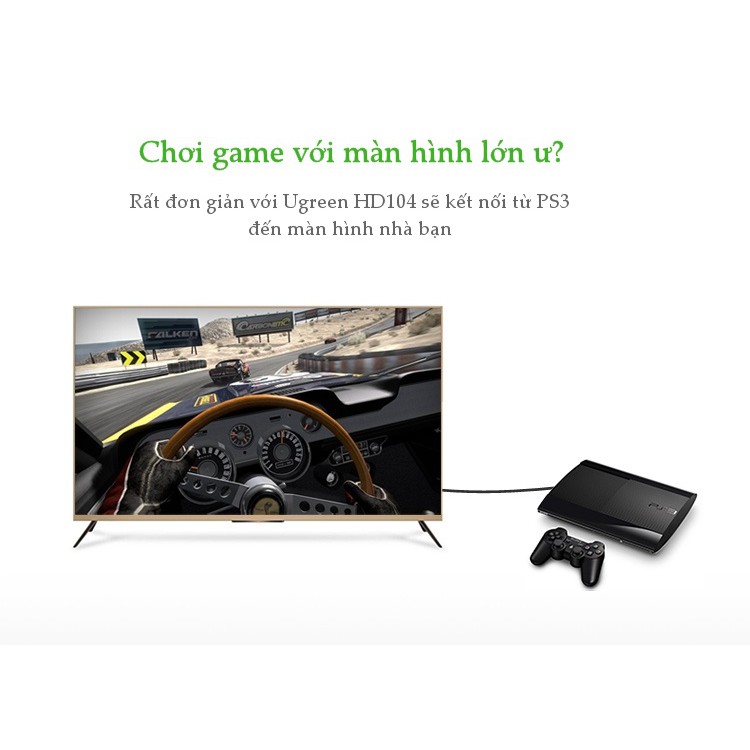 Dây HDMI UGREEN HD104 hỗ trợ 3D Dài 15m Ugreen 10111- Hàng Chính Hãng