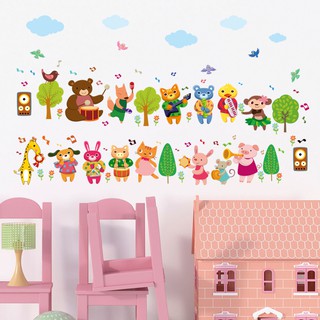 Decal Dán tường Thú Ca Hát