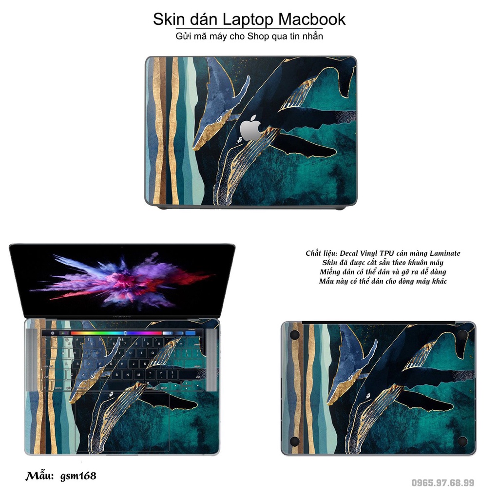 Skin dán Macbook mẫu giả sơn mài (đã cắt sẵn, inbox mã máy cho shop)