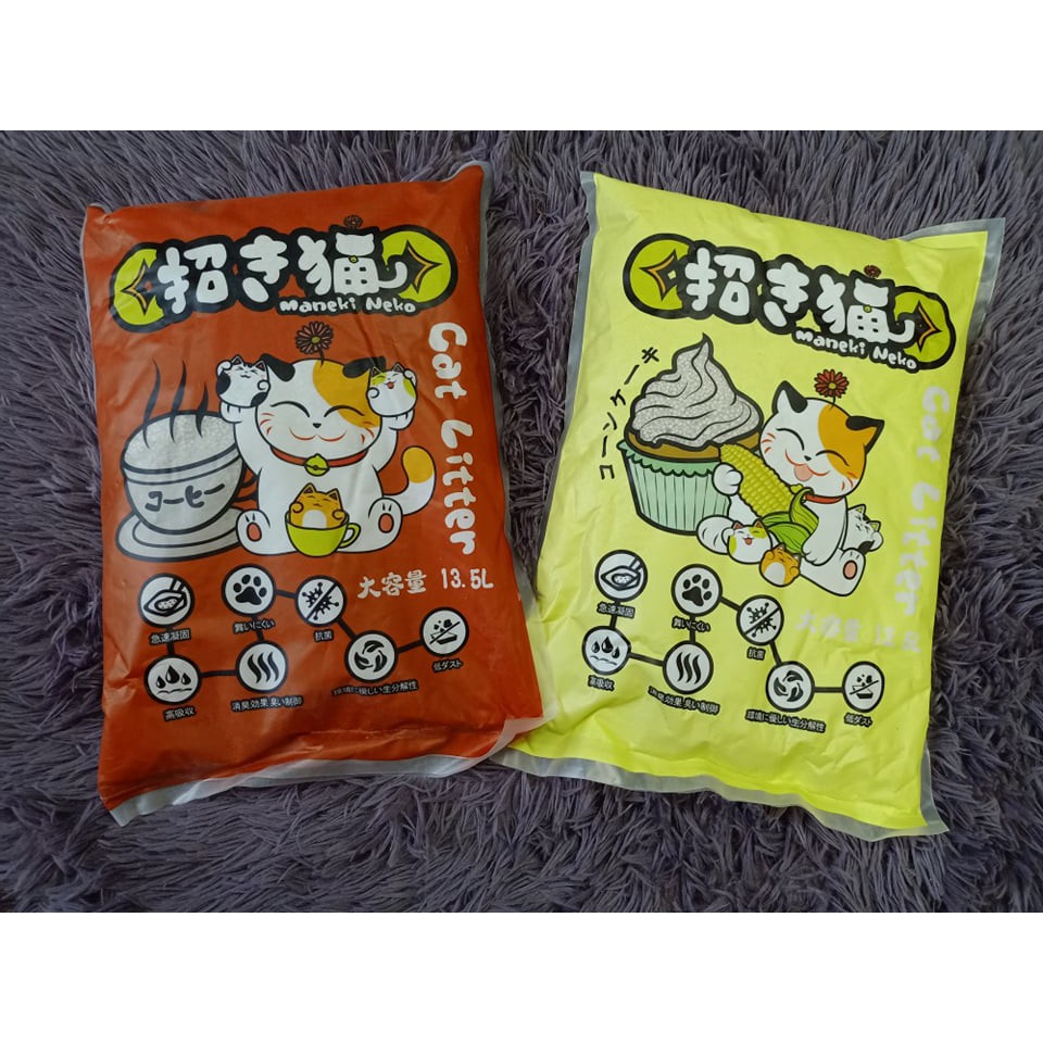 Cát đất sét vệ sinh cho mèo Maneki Neko
