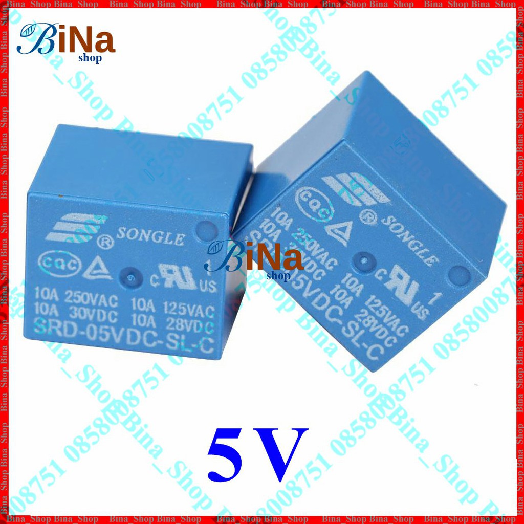 Relay 5V/12V 10A/250V 4 chân / 5 chân