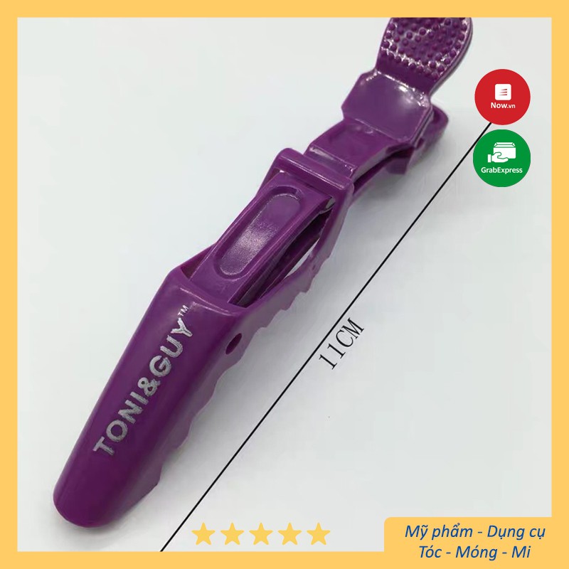 Kẹp vịt cá sấu Tony to đen vỉ 6 chiếc