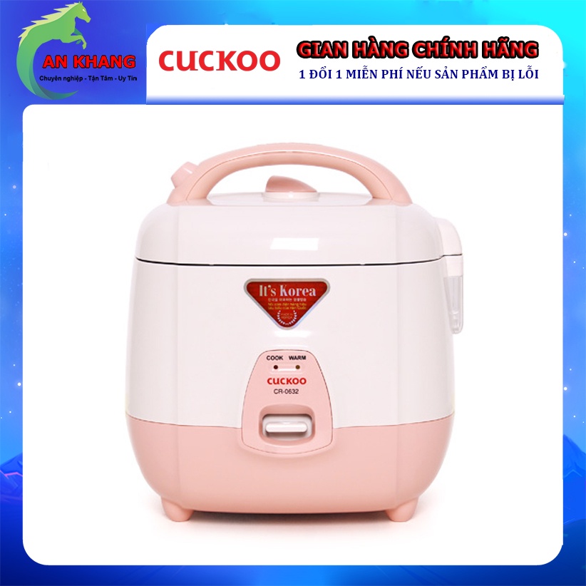 [Mẫu Mới] Nồi Cơm Điện Mini 1L 1 Lít Cuckoo CR-0632 - Xuất Xứ Hàn Quốc - Hàng Chính Hãng (Bảo Hành Toàn Quốc  2 Năm)