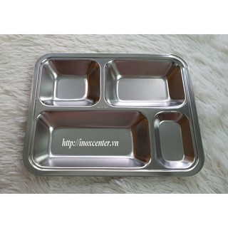 Khay cơm inox 4 ngăn, inox 304