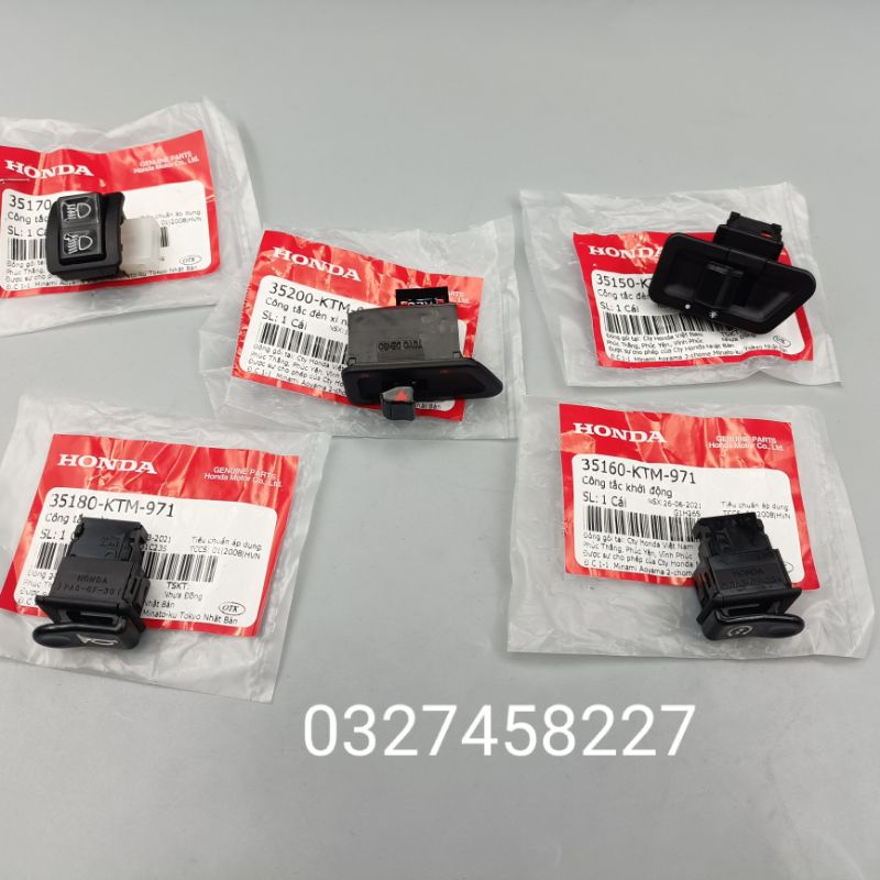 Bộ 5 nút bật, công tắc xe FUTURE NEO 125 zin chính hãng