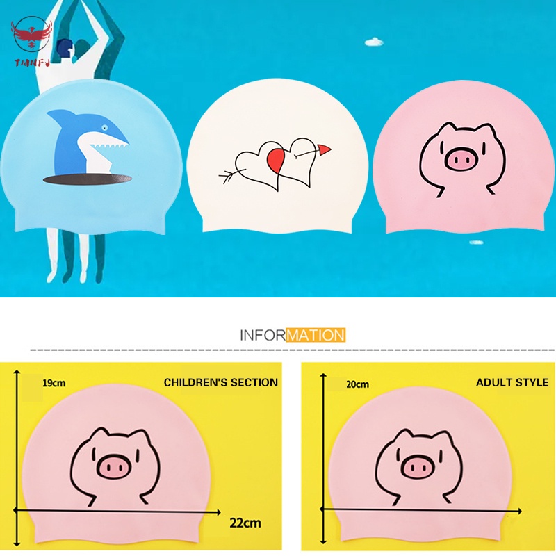 Mũ Bơi Silicone Chống Nước Linh Hoạt Tiện Dụng Cho Người Lớn Và Trẻ Em