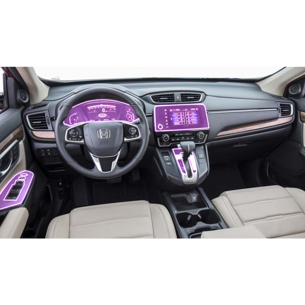HONDA CRV  : Film PPF dán màn hình cảm ứng - AUTO6 - Chống xước, làm mờ các vết xước cũ, giữ độ bóng cho xe....