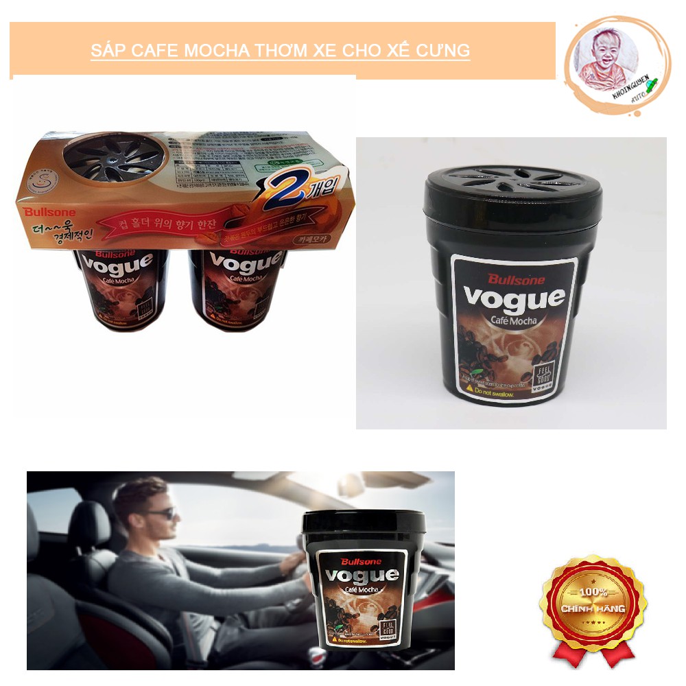 Sáp thơm khử mùi cafe mocha Vogue bullsone trên ô tô