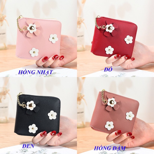 Ví ngắn hoa Cúc (5 màu)